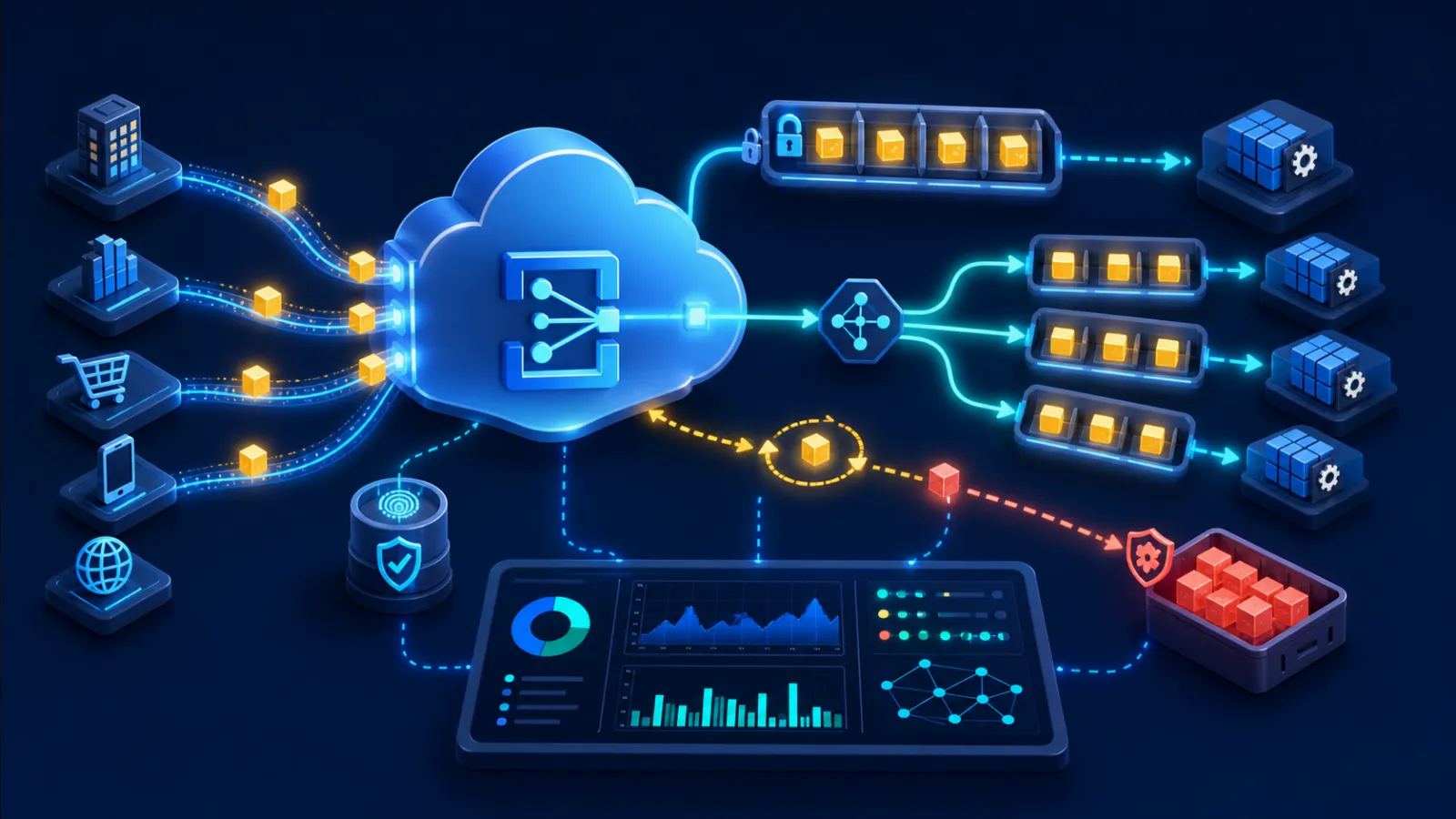 Azure Service Bus workflow architecture
