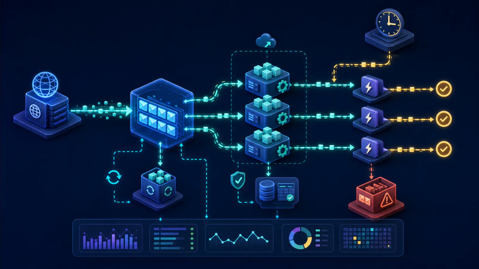 Background job processing architecture