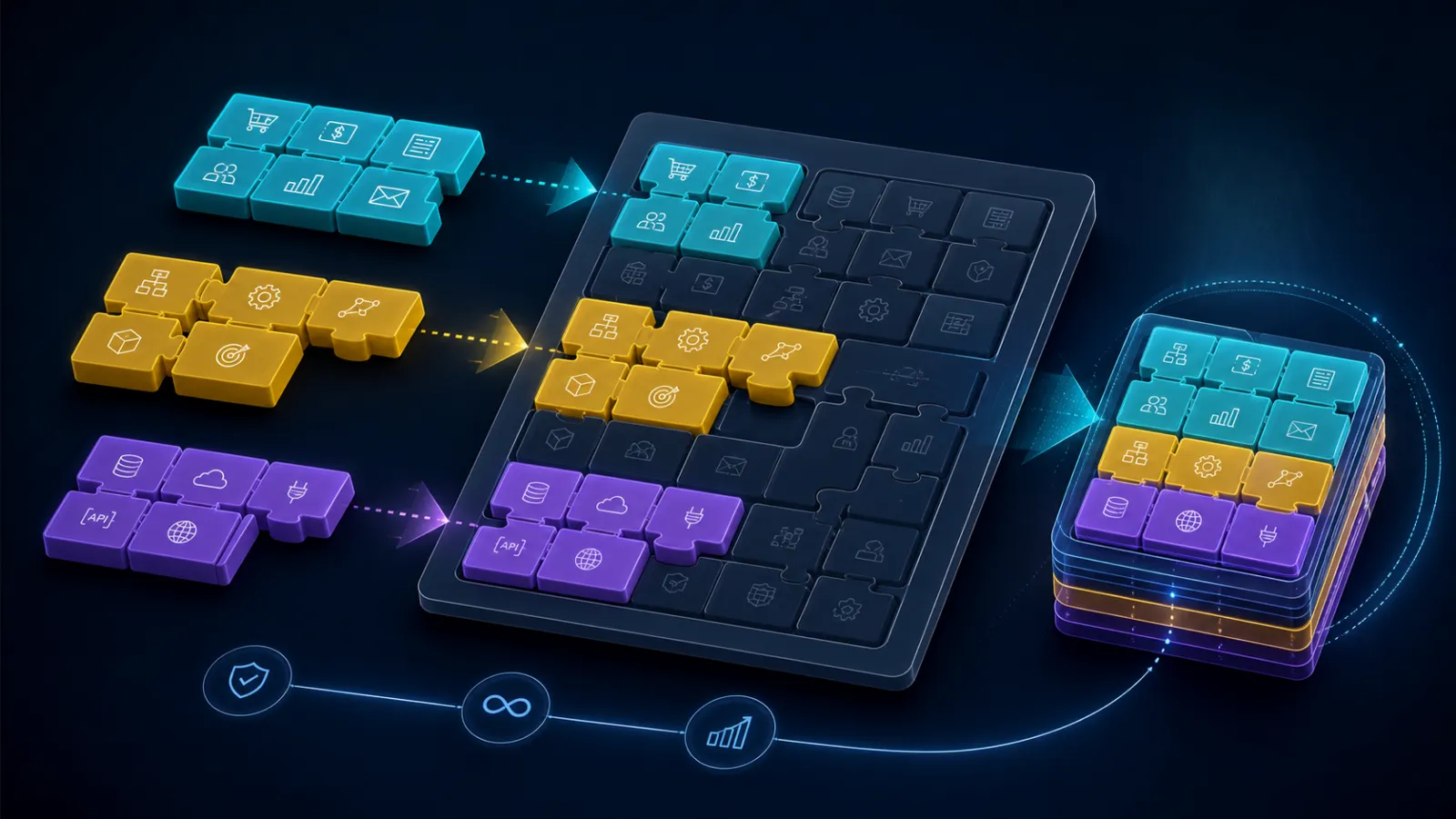 Business leaders comparing packaged, bespoke and hybrid software ownership