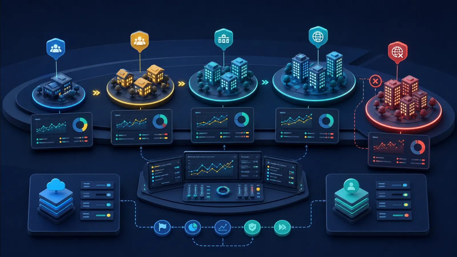 Application features switching on gradually