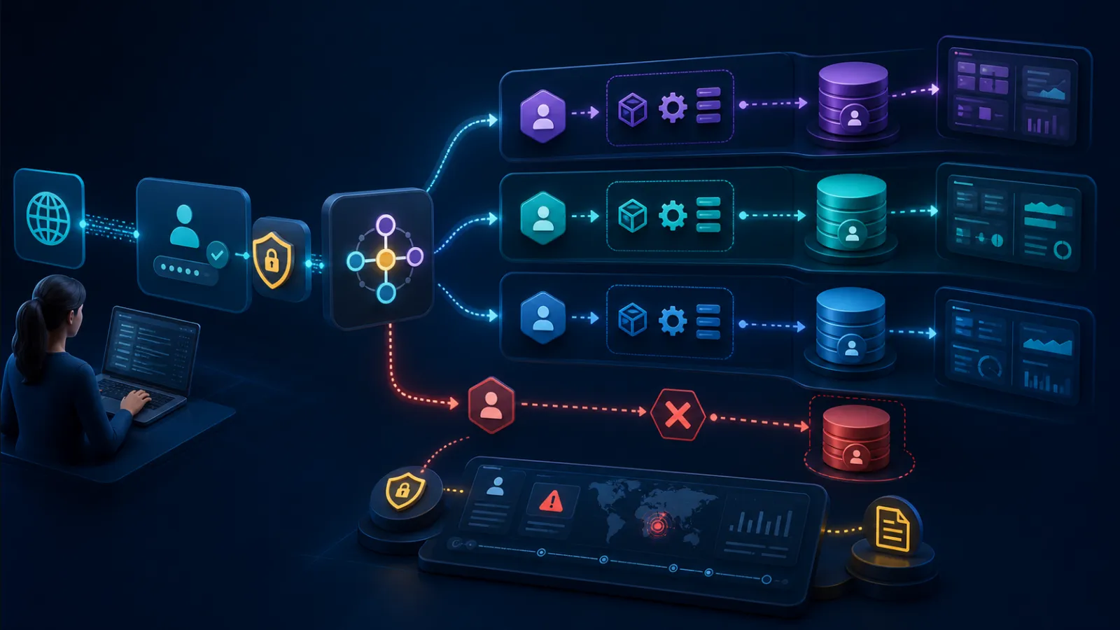 Shared cloud platform serving multiple protected customers