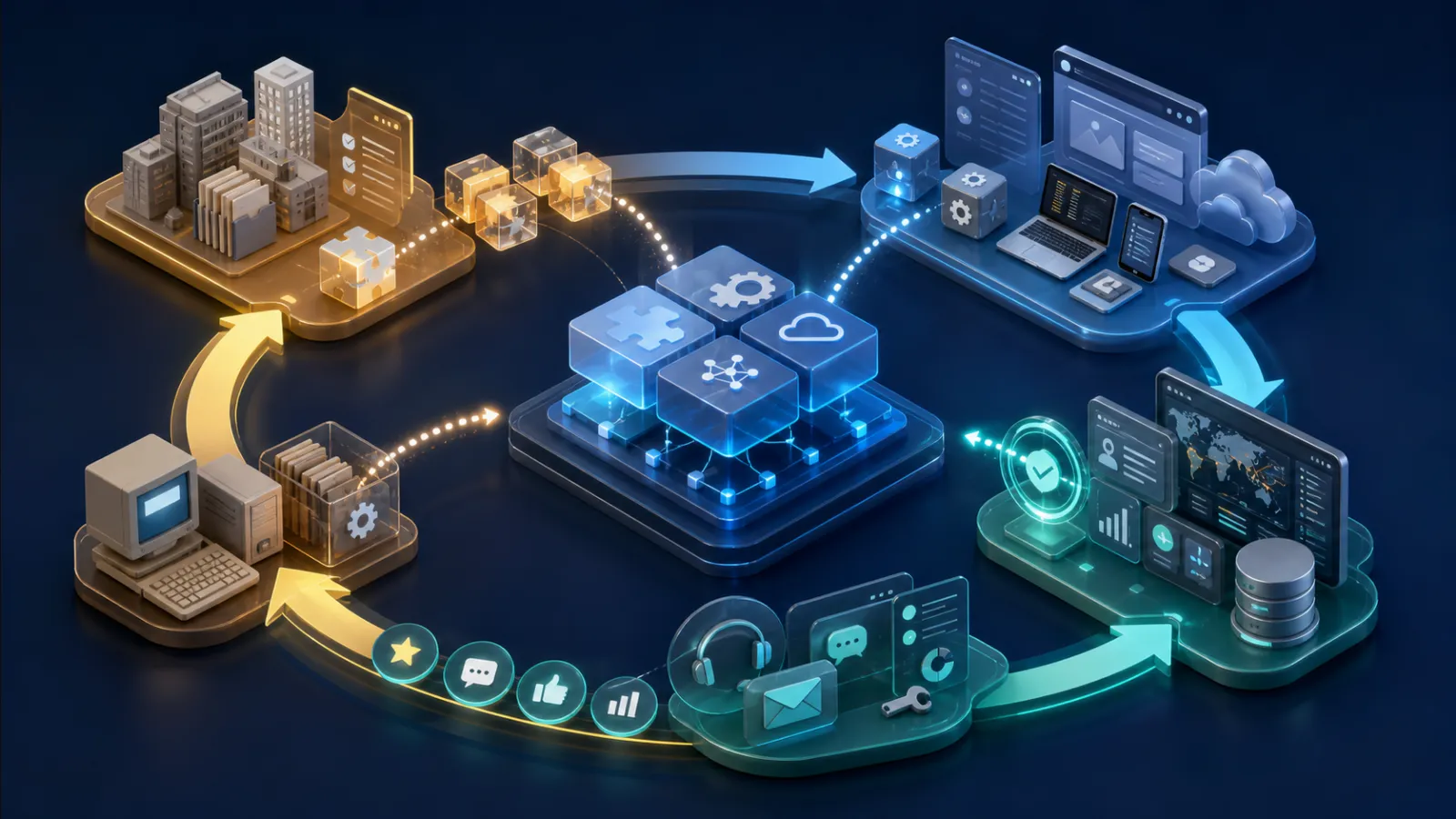 UK software company moving from desktop-era systems to cloud SaaS