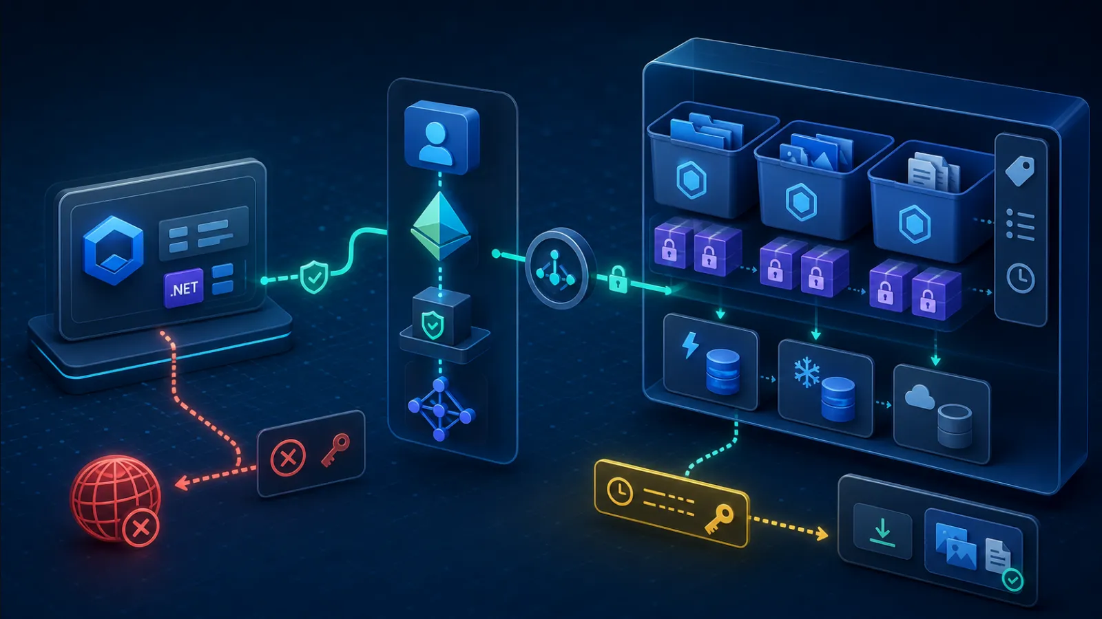 Secure Blob Storage access architecture